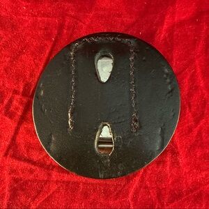 Black Leather Belt Clip Star Badge Holder